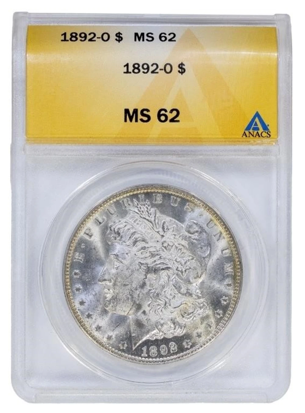 ANACS MS-62 1892-O Morgan Dollar