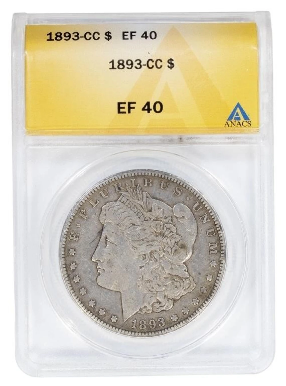 ANACS EF-40 1893-CC Morgan Dollar