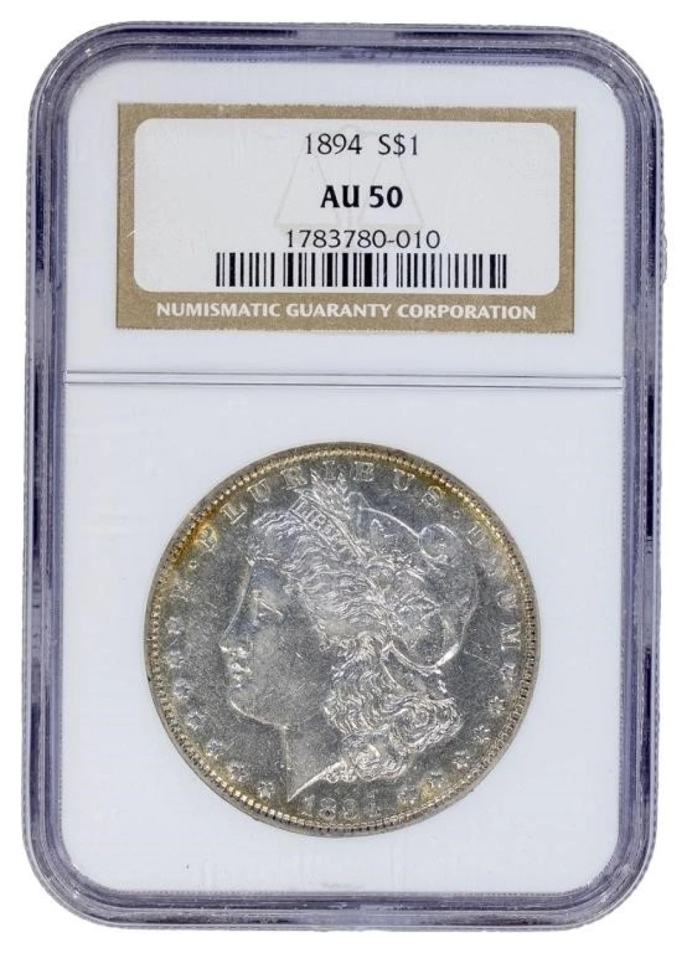 NGC AU-50 1894 Morgan $1