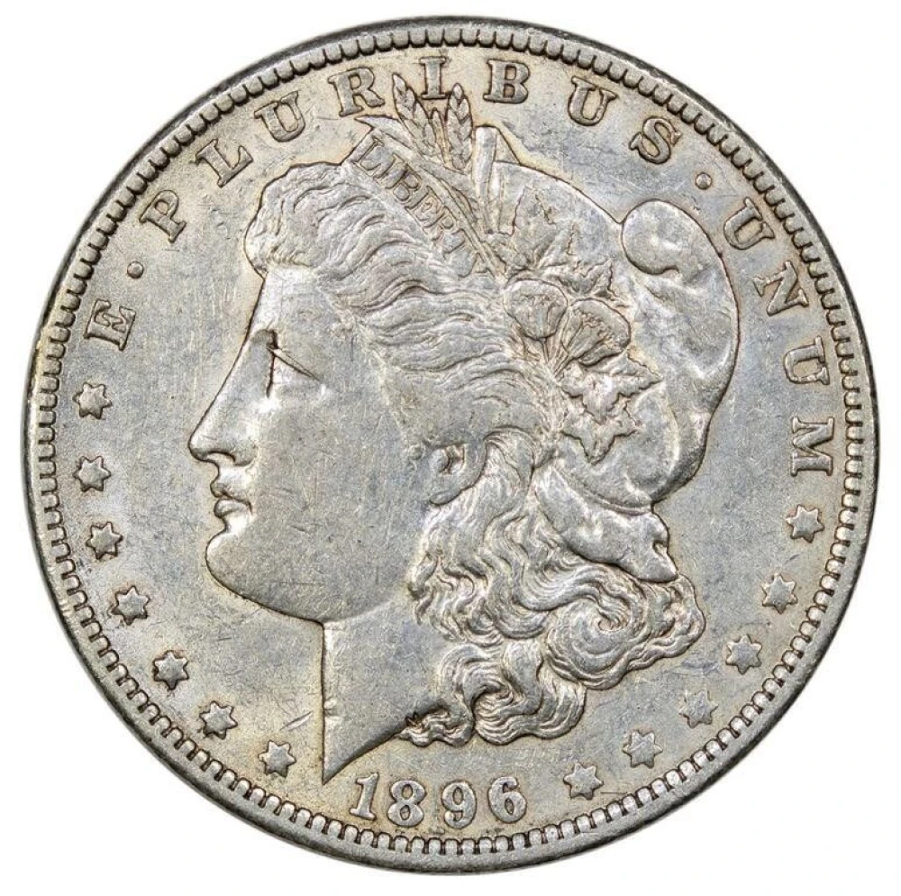 AU-50 1896-O Morgan Dollar