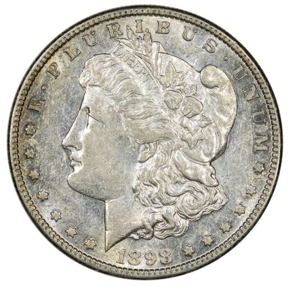 AU-50 or Finer 1898-S Morgan Dollar
