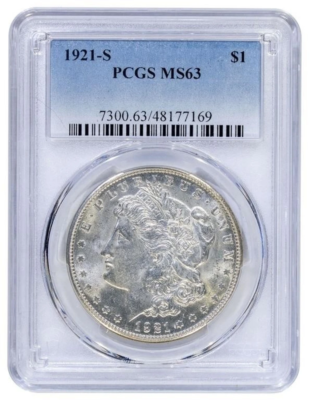 PCGS MS-63 1921-S Morgan Dollar