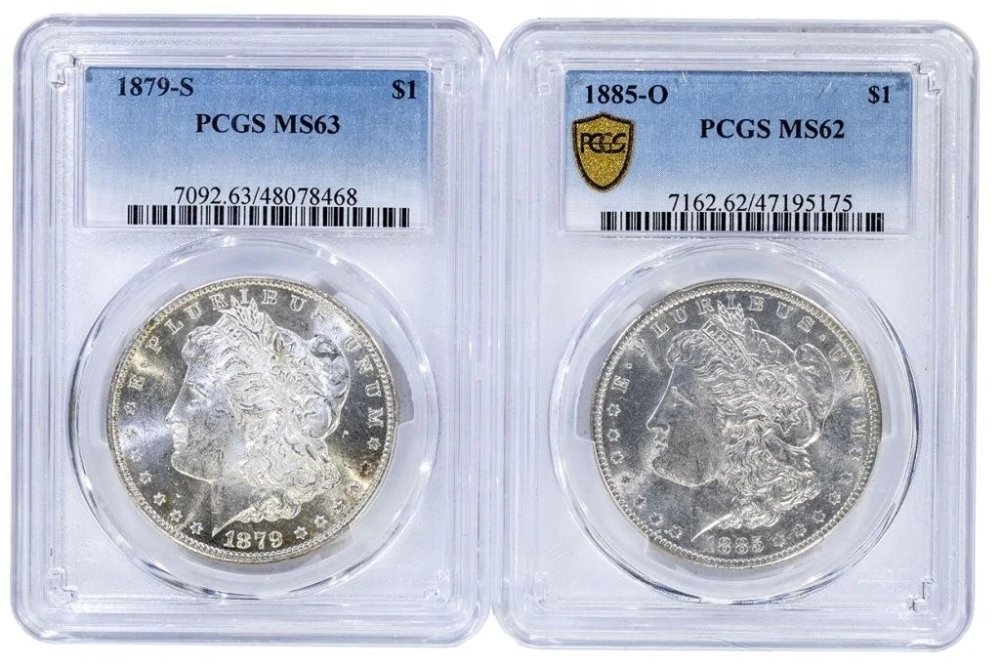 PCGS Certified Morgan Dollar Duo