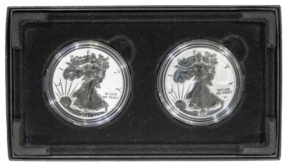 2021 Reverse Proof 2 Coin Silver Eagle Set