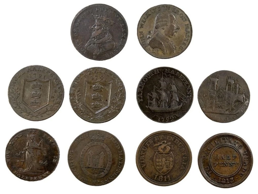 Conder Token. Mixed VF to EF Types and Dates