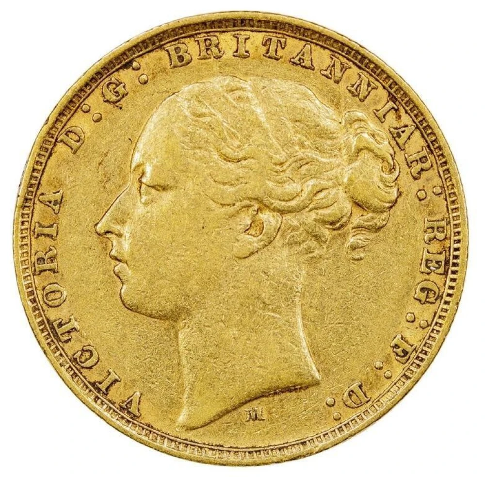 Australia. EF-40 1878-M Gold Sovereign