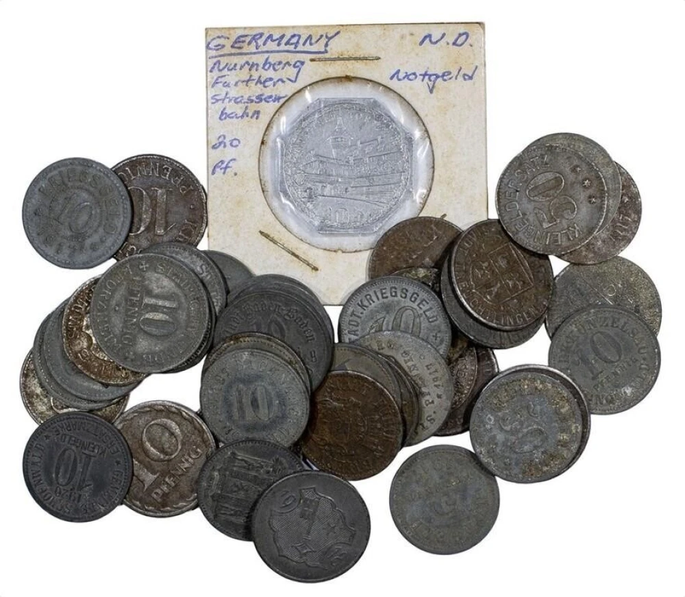 Germany. Group of Metal Notgeld Coins