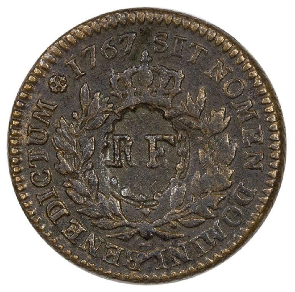 French Colonies. 1767 Copper 12 Deniers