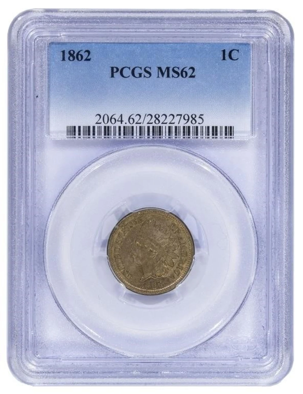 PCGS MS-62 1862 Cent