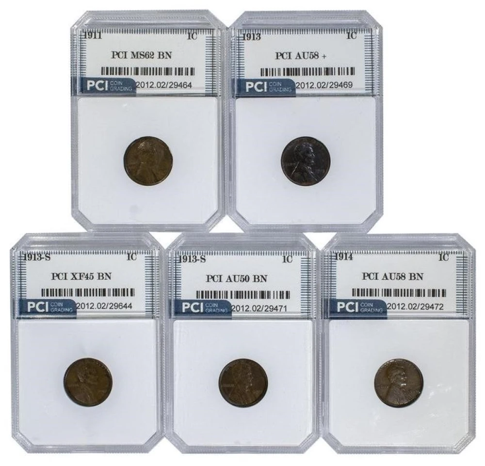 PCI-Certified Lincoln Cent Quintet