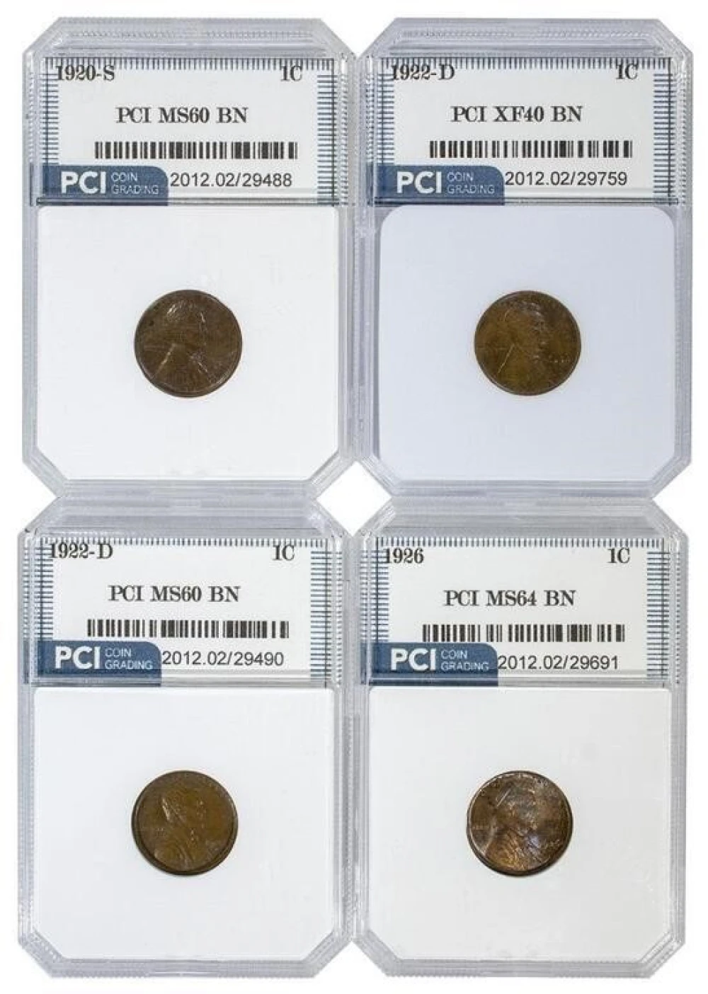 PCI-Certified Lincoln Cent Foursome