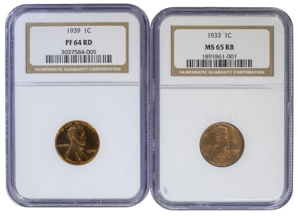 NGC-Certified Lincoln Cent Duo