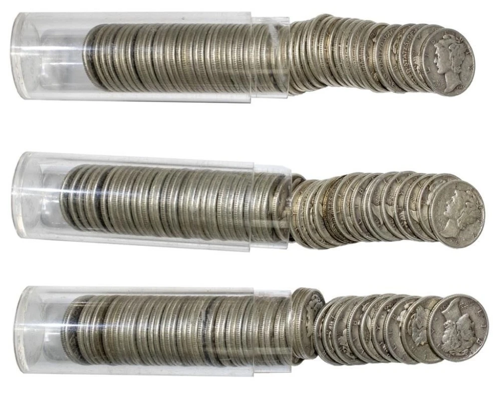 150 Pieces Of Mercury Dimes