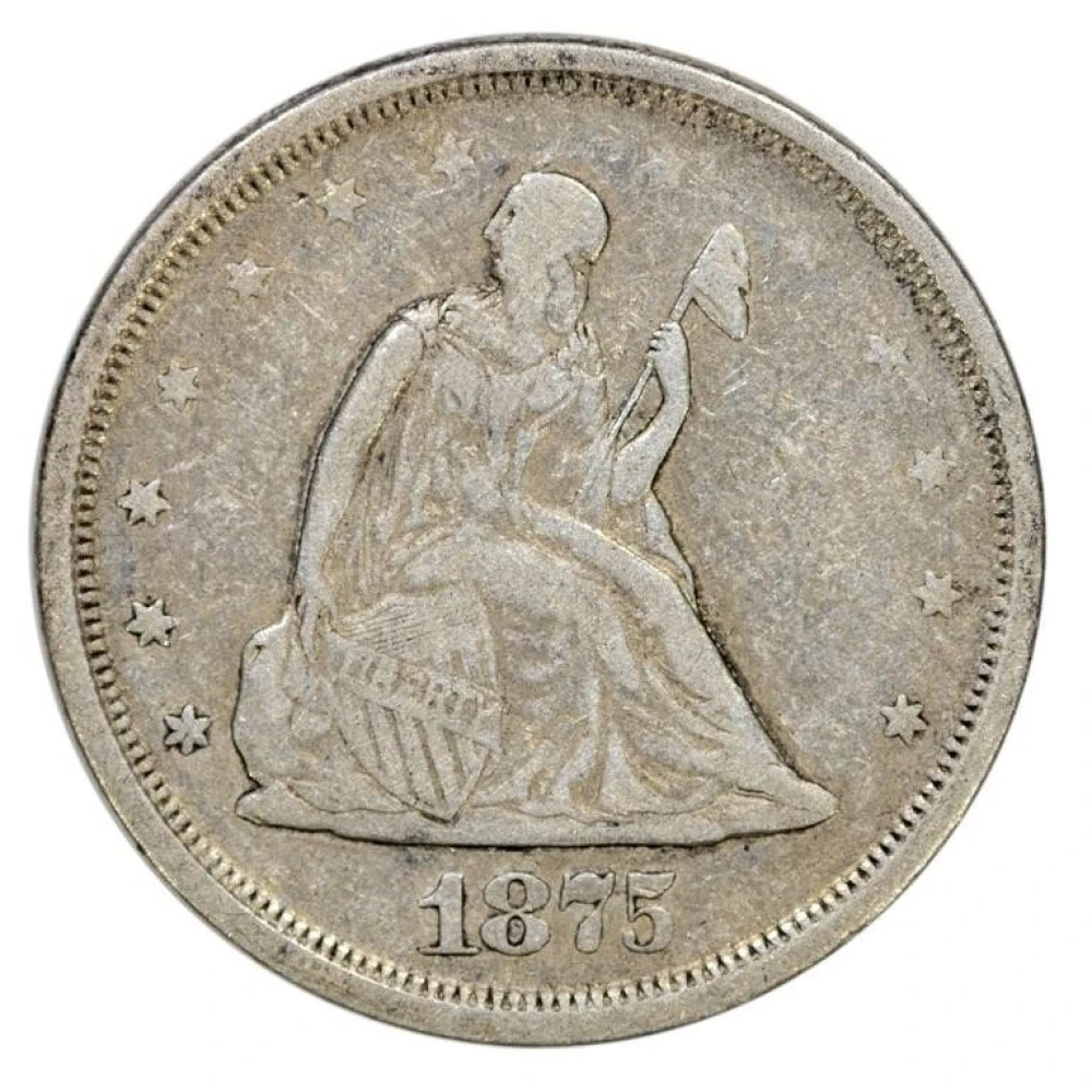EF-40 1875-S Twenty-Cents