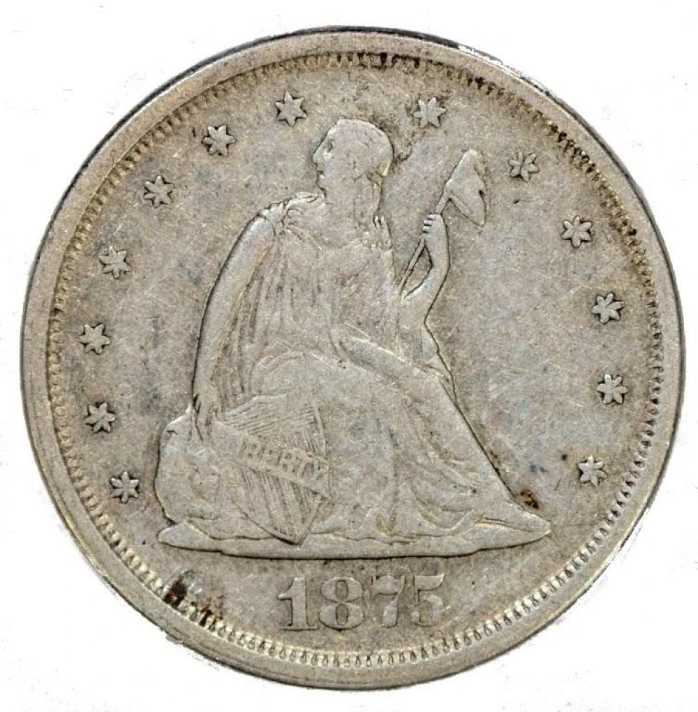 EF-45 1875-S Twenty-Cents
