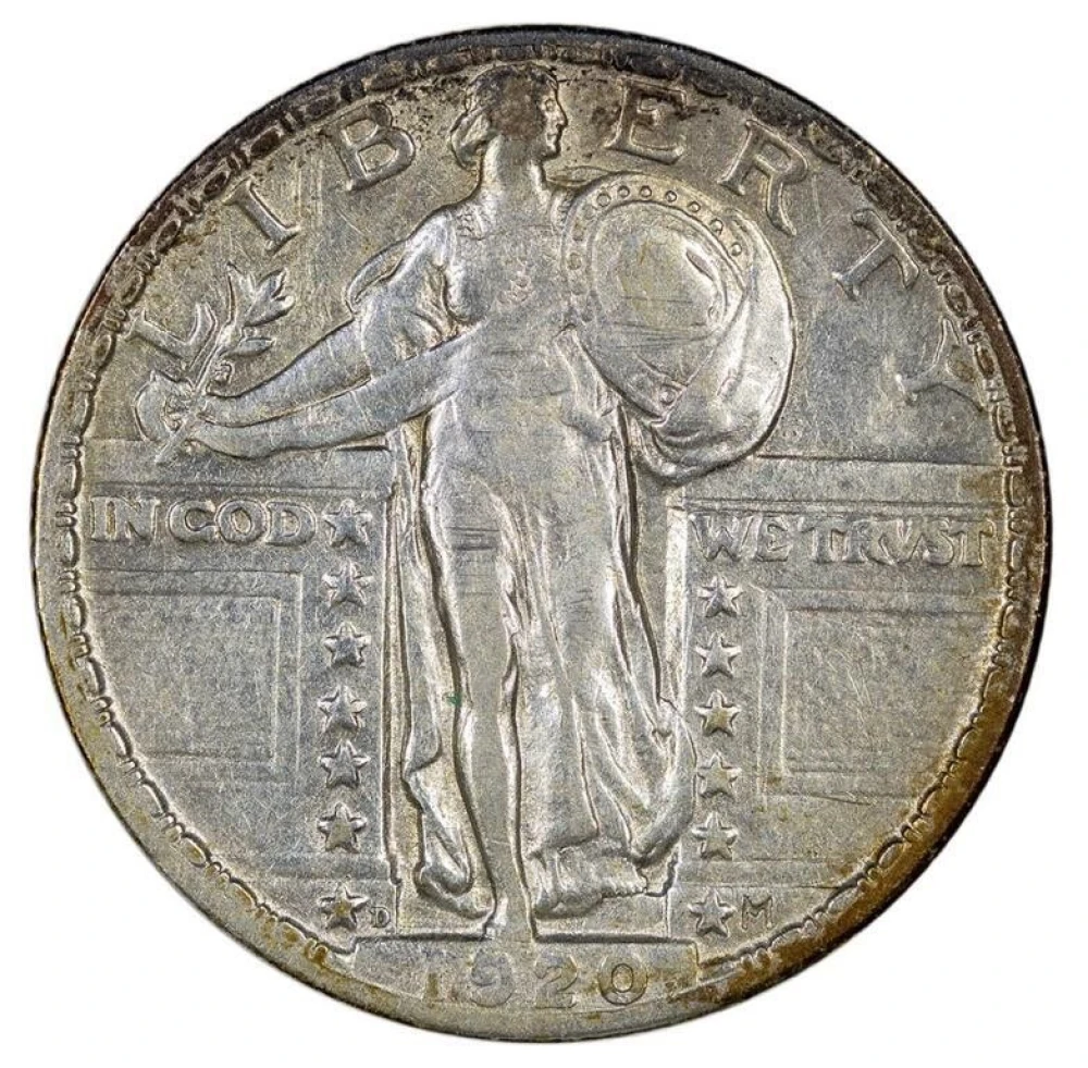 EF-40 1920-D Quarter