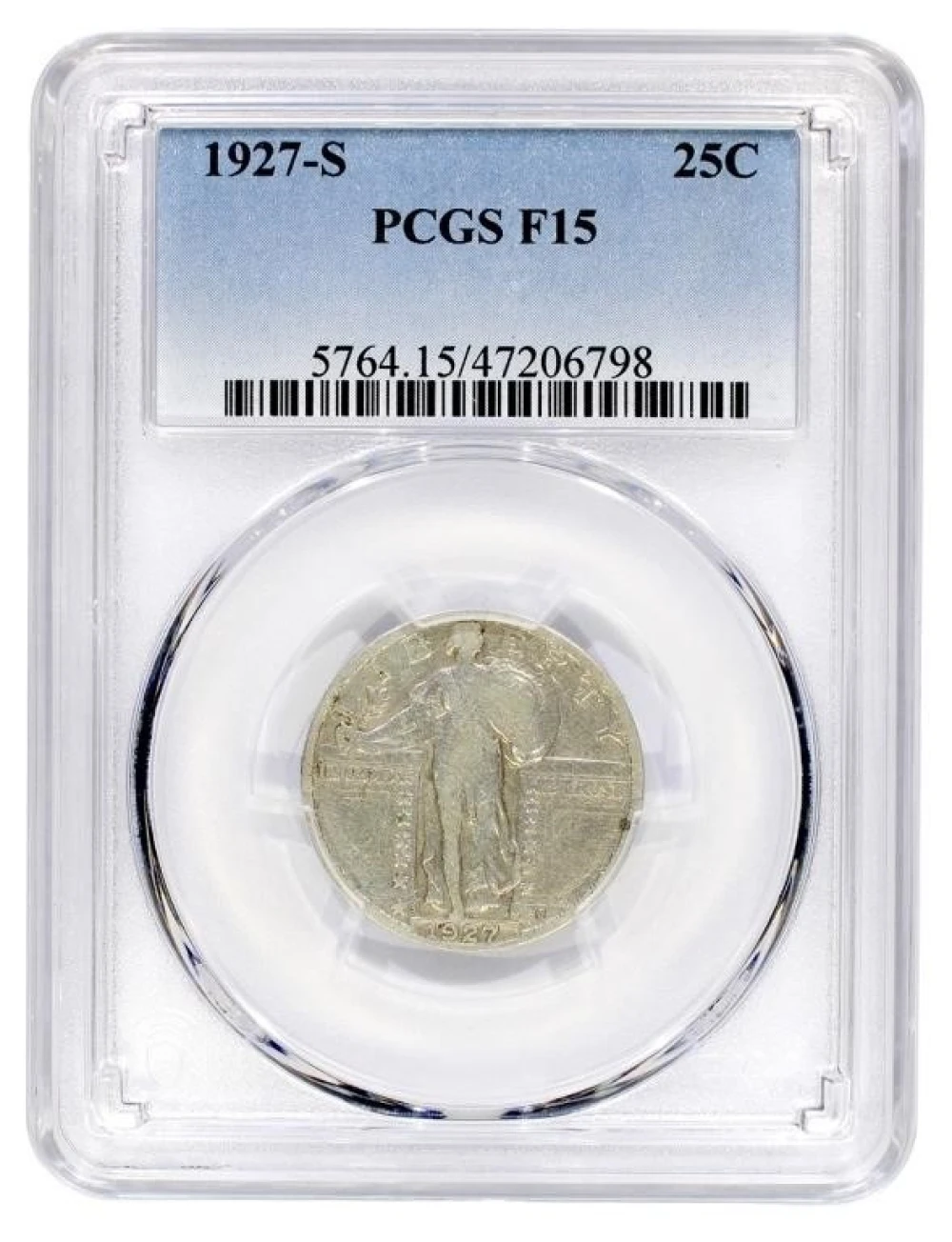 PCGS Fine-15 1927-S Quarter