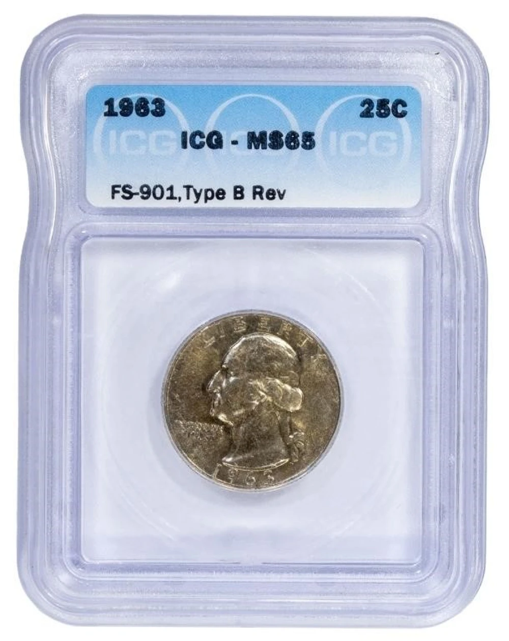 ICGS MS-65 Toned 1963 Quarter