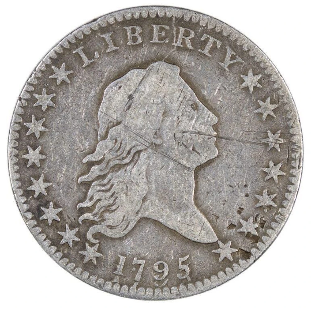 Fine-12 1795/1795 Flowing Hair Half Dollar
