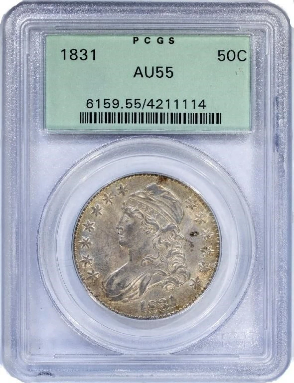 PCGS AU-55 1831 Half Dollar