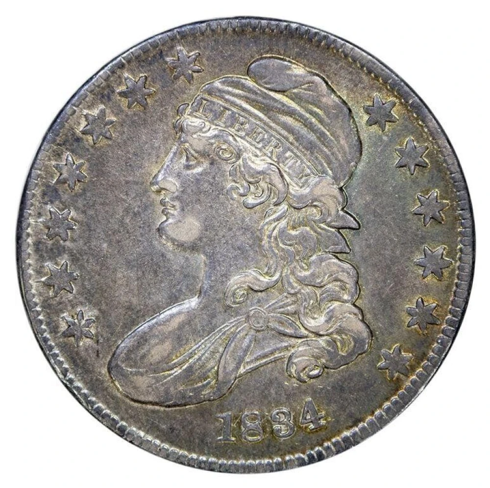 Choice AU-50 or Finer 1834 Half Dollar