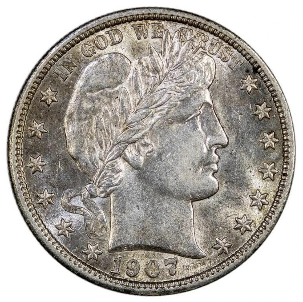 AU-58 1907-D Half Dollar
