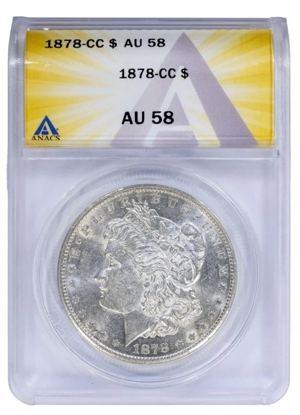 ANACS AU-58 1878-CC Morgan $1