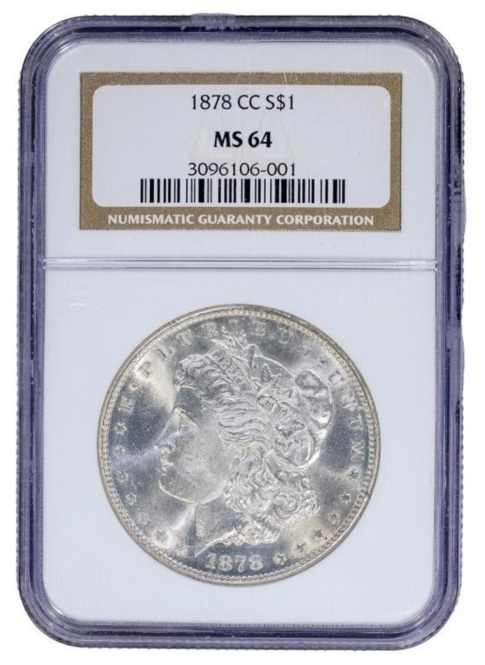 NGC MS-64 1878-CC Morgan Dollar