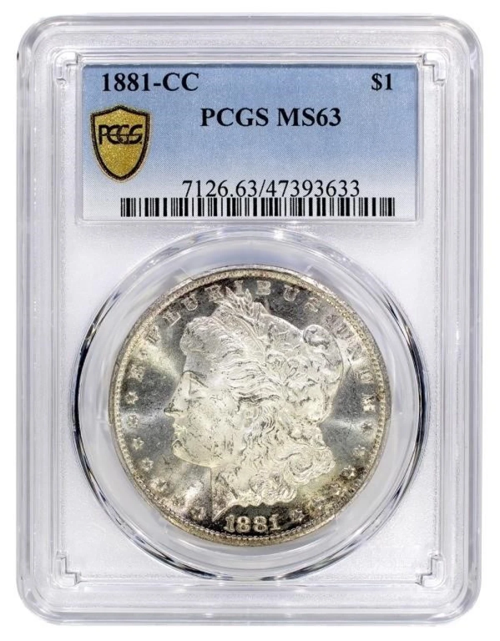 PCGS MS-63 1881-CC Morgan $1