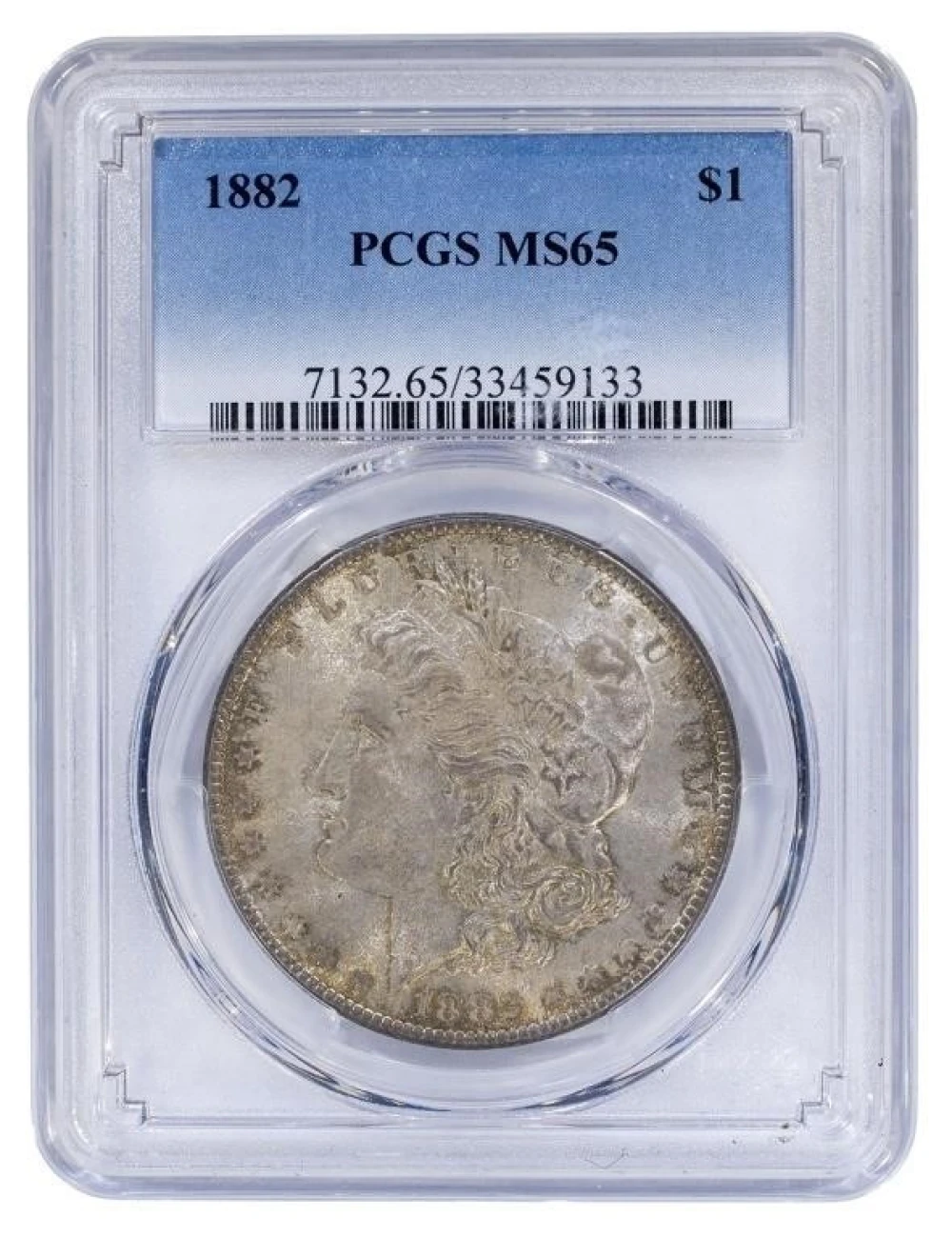 PCGS MS-65 Toned 1882 Morgan $1