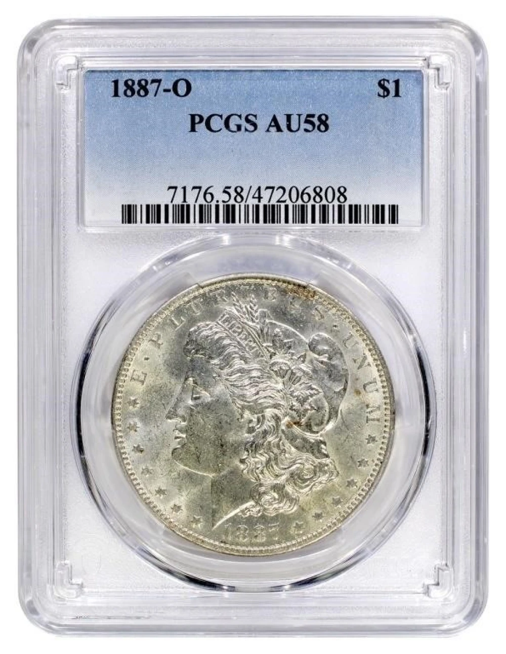 PCGS AU-58 1887-O Morgan Dollar