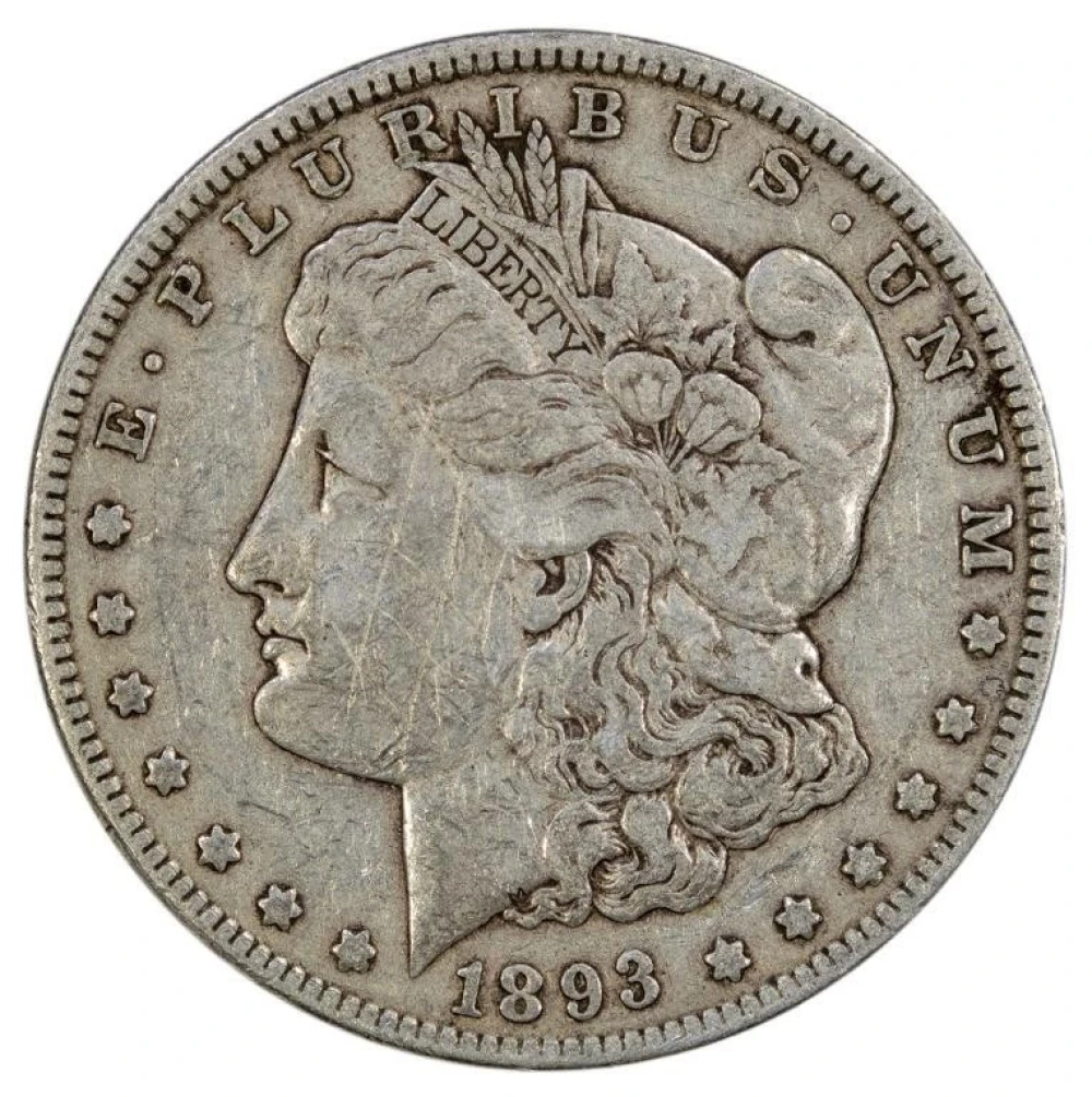VF-20 Details 1893 Morgan Dollar
