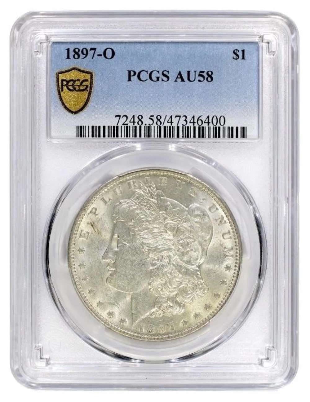 PCGS AU-58 1897-O Morgan $1