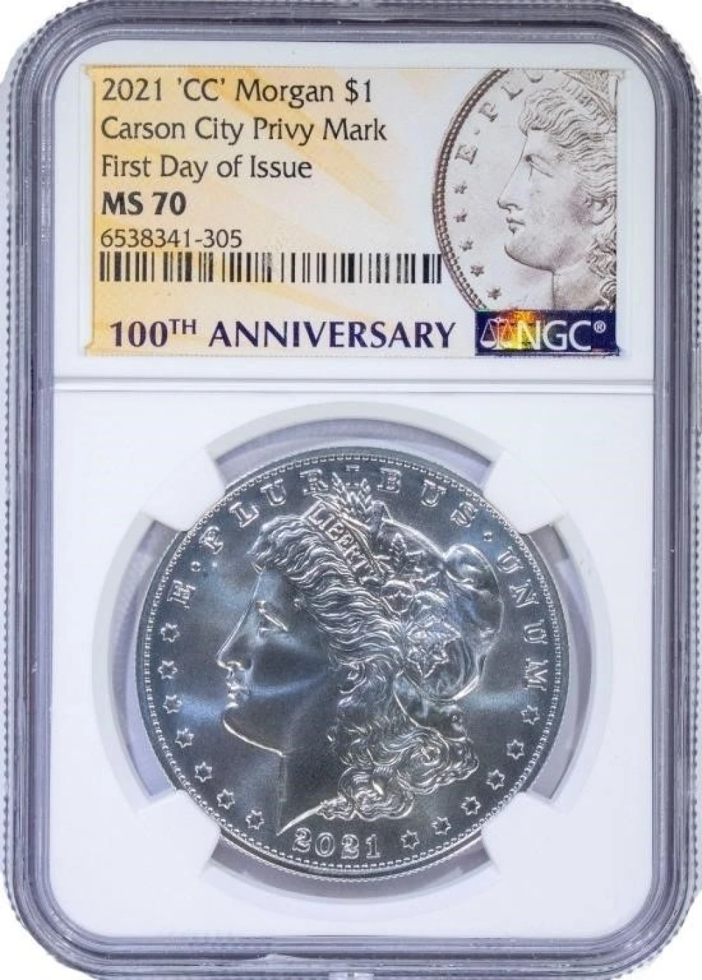 NGC MS-70 2021-CC Morgan Dollar