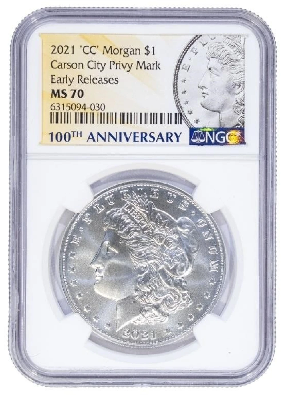 NGC MS-70 2021-CC Morgan $1