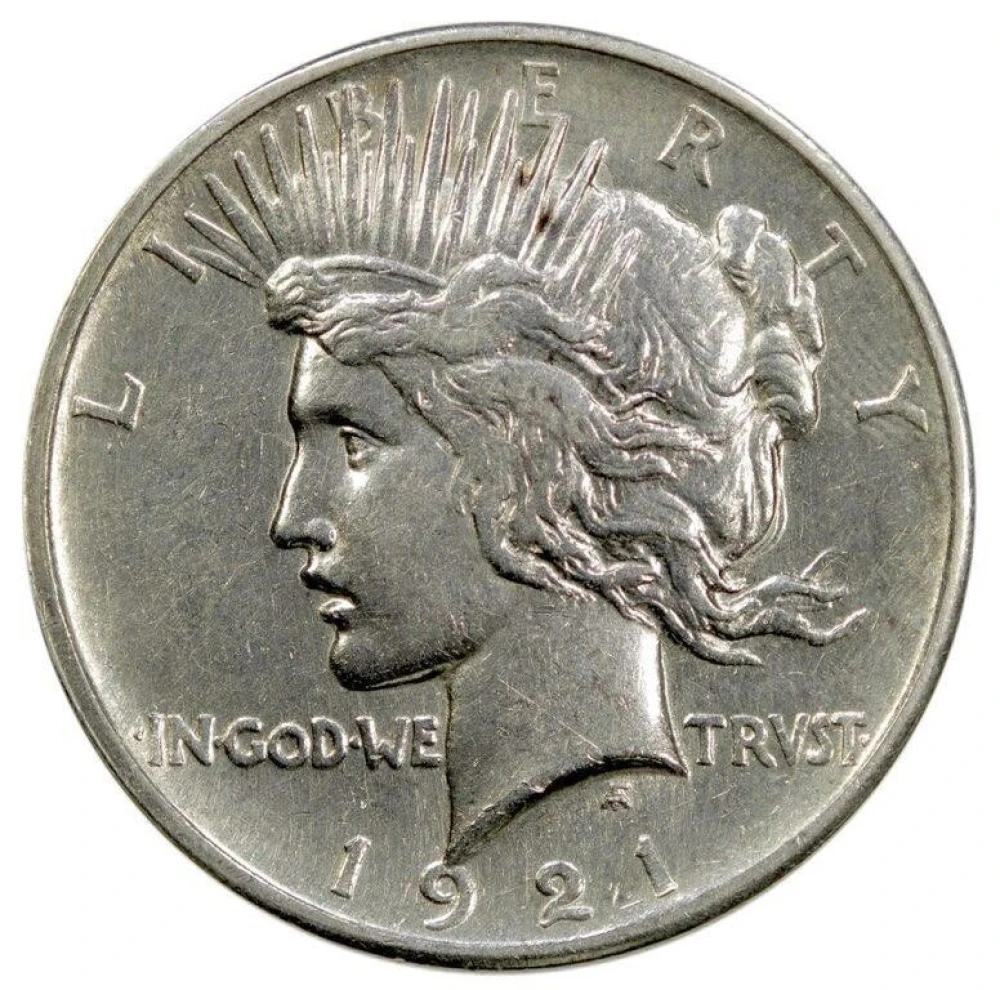 AU Details 1921 Peace $1