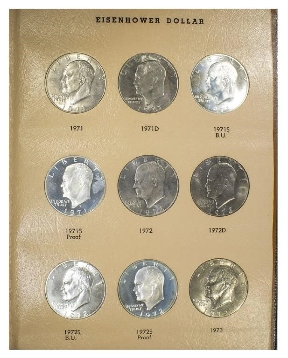 Complete Eisenhower Dollar Set