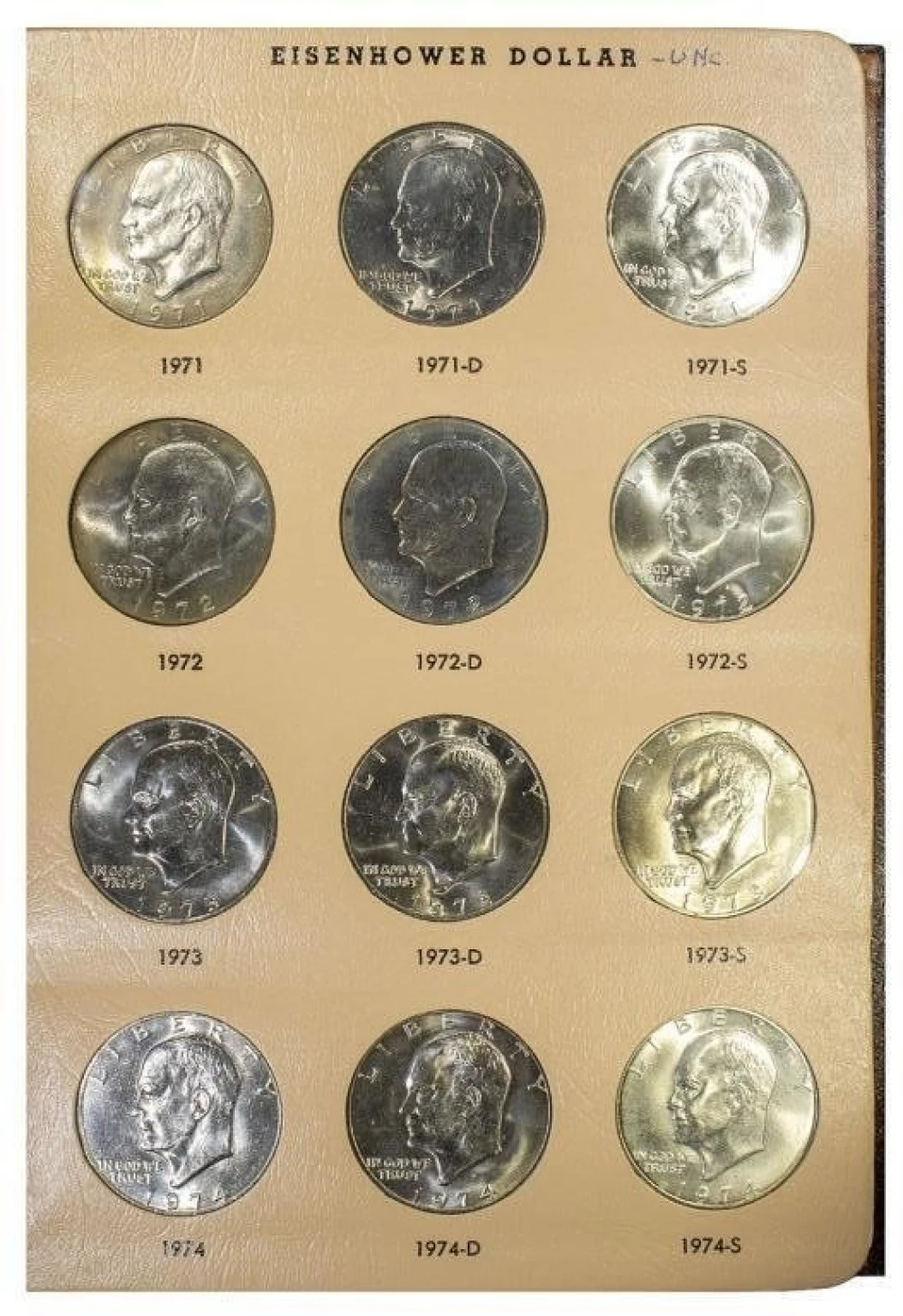 A 2nd Complete Eisenhower Dollar Set