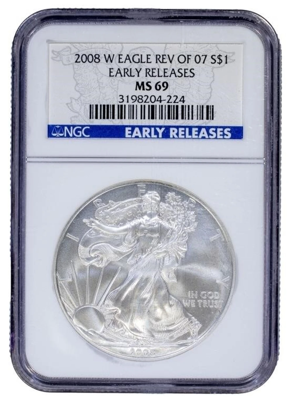 A 4th NGC MS-69 2008-W Reverse of '07