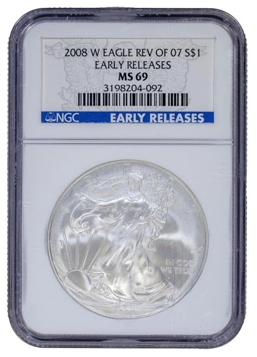 A 5th NGC MS-69 2008-W Reverse of '07