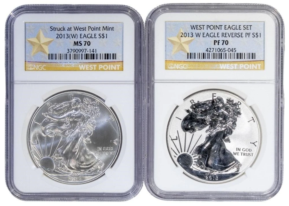 NGC MS/PF-70 2013 Silver Eagles
