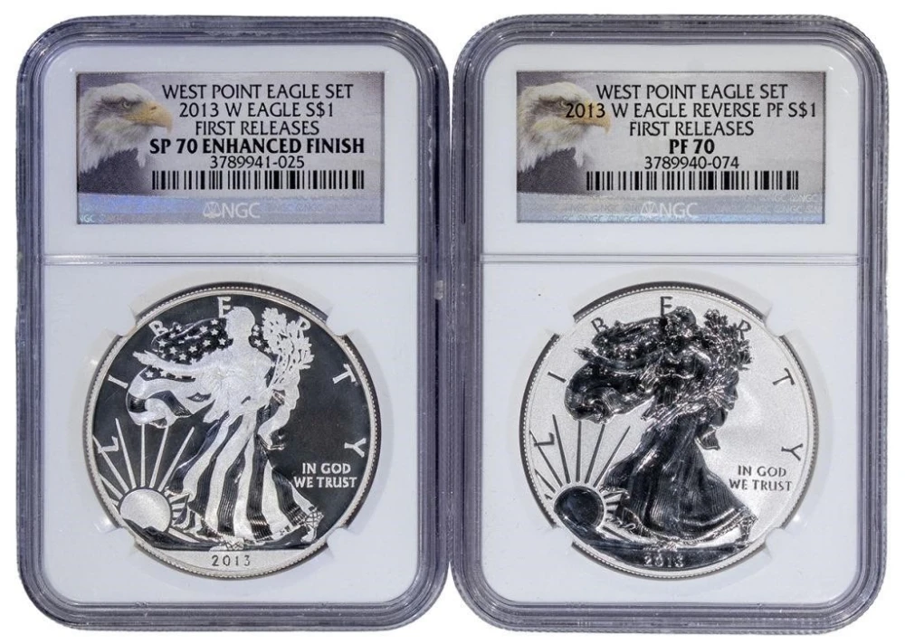 NGC PF/SP-70 2013 Silver Eagle Set
