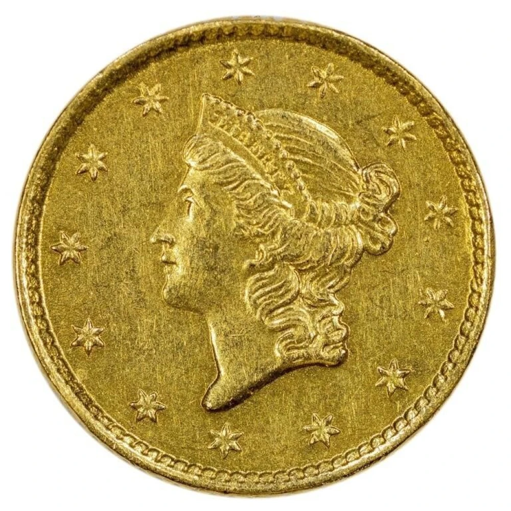 AU Details 1852 Gold $1