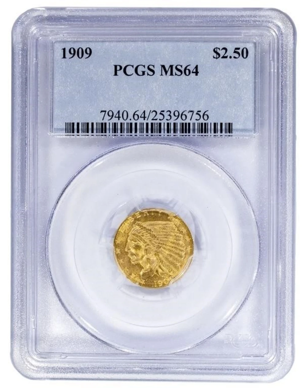 PCGS MS-64 1909 Gold $2.50