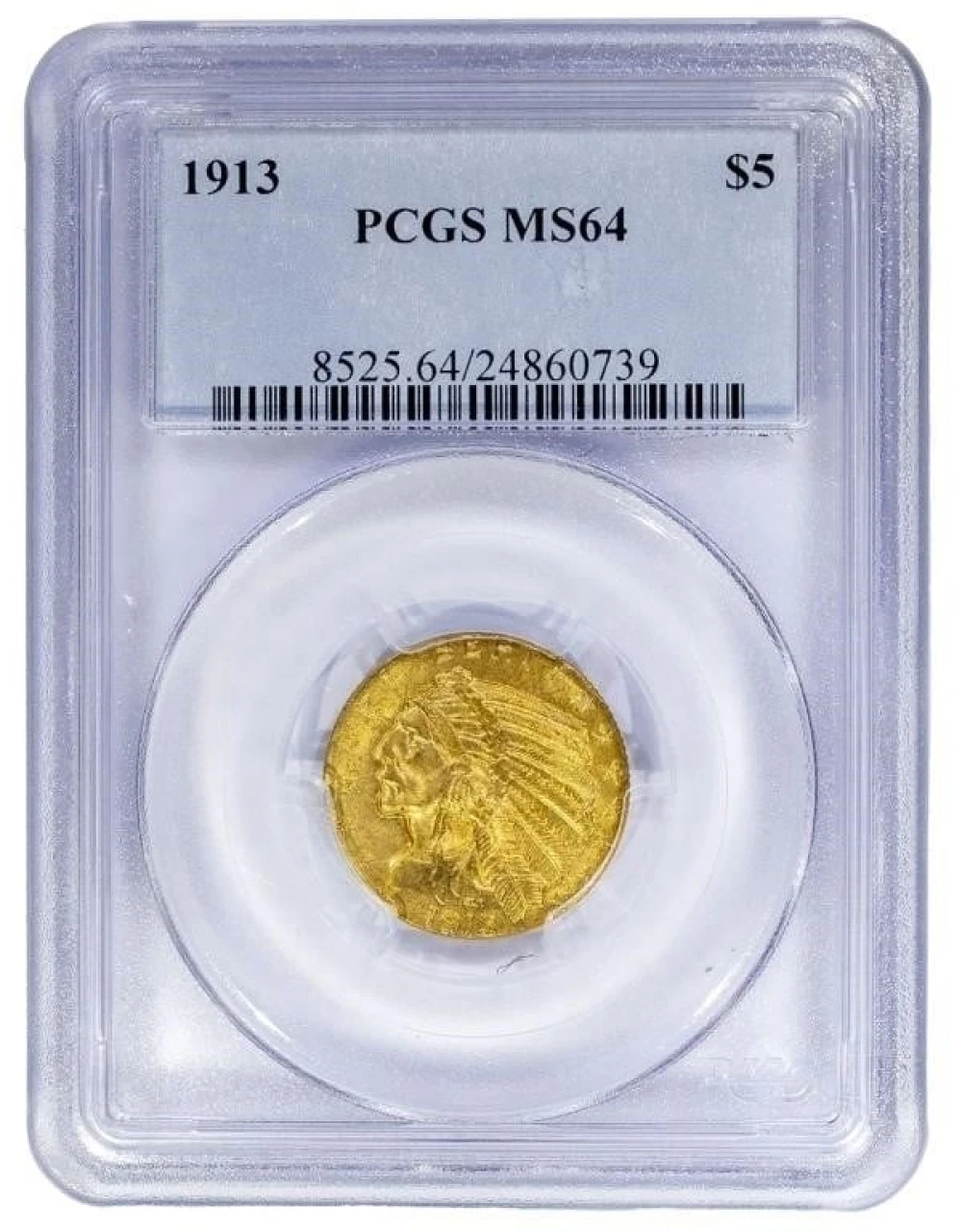 PCGS MS-64 1913 Gold $5