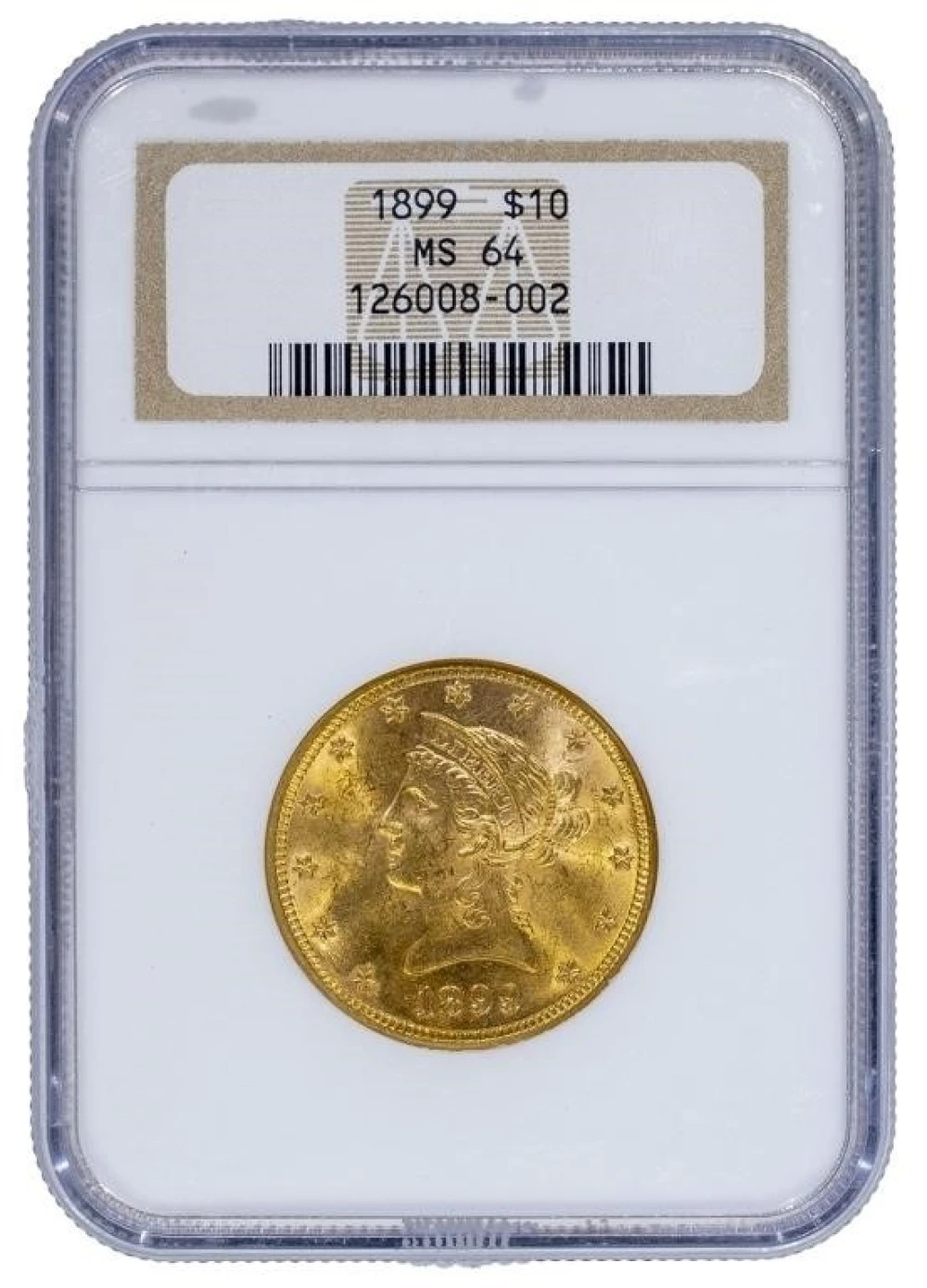 NGC MS-64 1899 Gold $10 Liberty