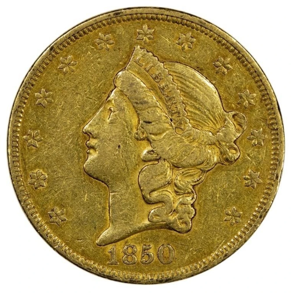 EF-40 1850 Gold $20