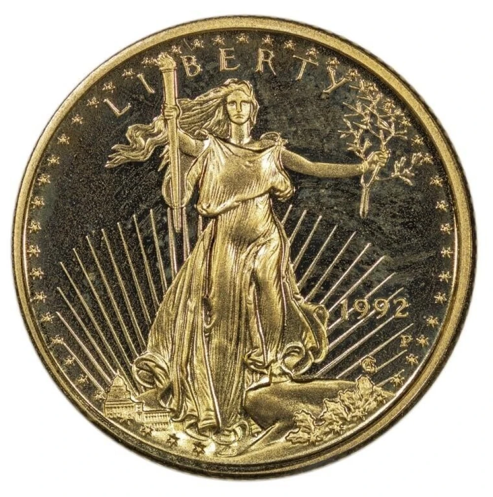Gem Proof 1992 American Eagle Gold $5