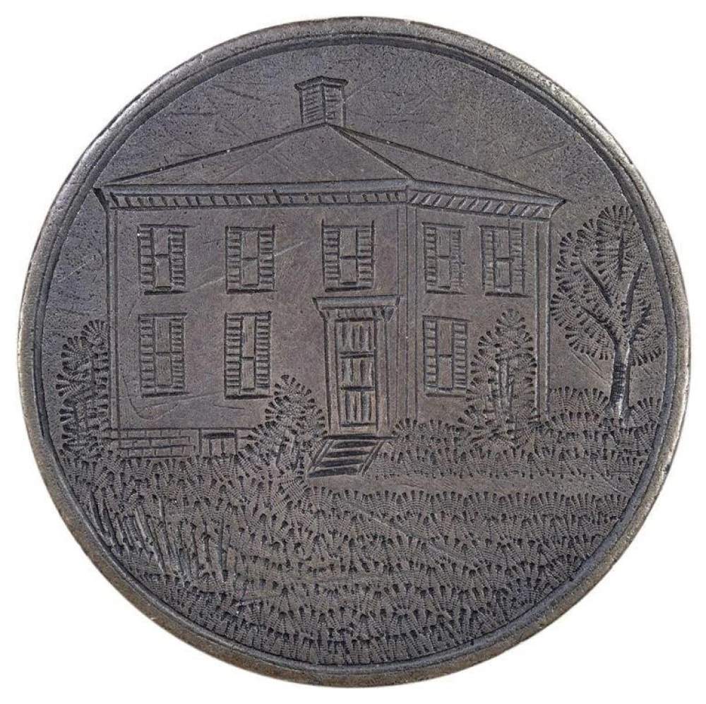 Amazing 1827 Half Dollar Pictorial Love Token
