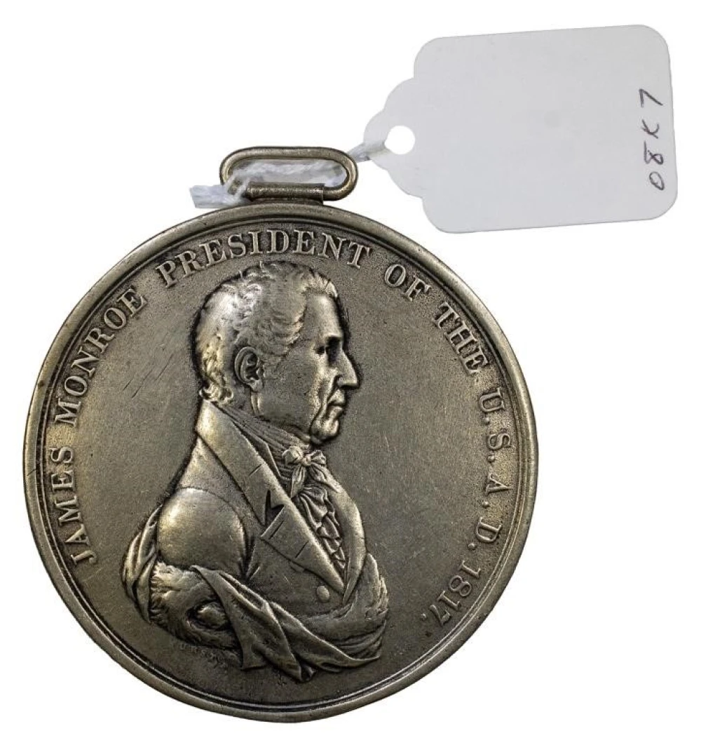Early Silver Restrike 1817 James Monroe Medal